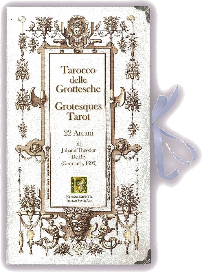 Grotesques Tarot 22 Arcani - inside Deluxe Book Shaped box