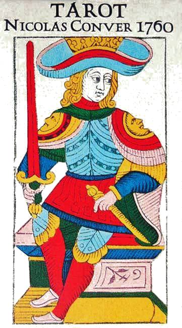 TAROT by Nicolas Conver  Marseilles 1760, France