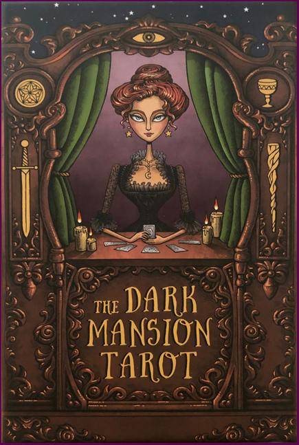The Dark Mansion Tarot deck - Regular Version 4th. Edition - Gold edges, brown reversible card backs